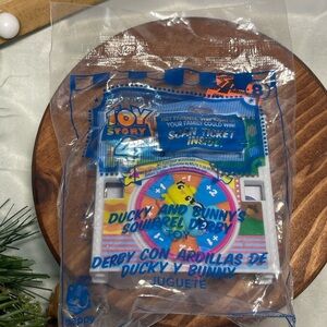 2019 McDonald’s Toy Story 4 Ducky and Bunny’s Squirrel Derby #8 – Sealed Happy